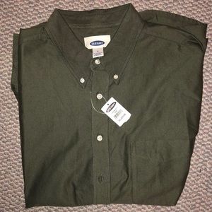 Long sleeve, olive dress shirt